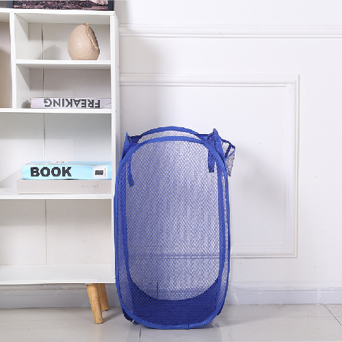 Cesta de Ropa Plegable de Malla Transpirable para Lavandería