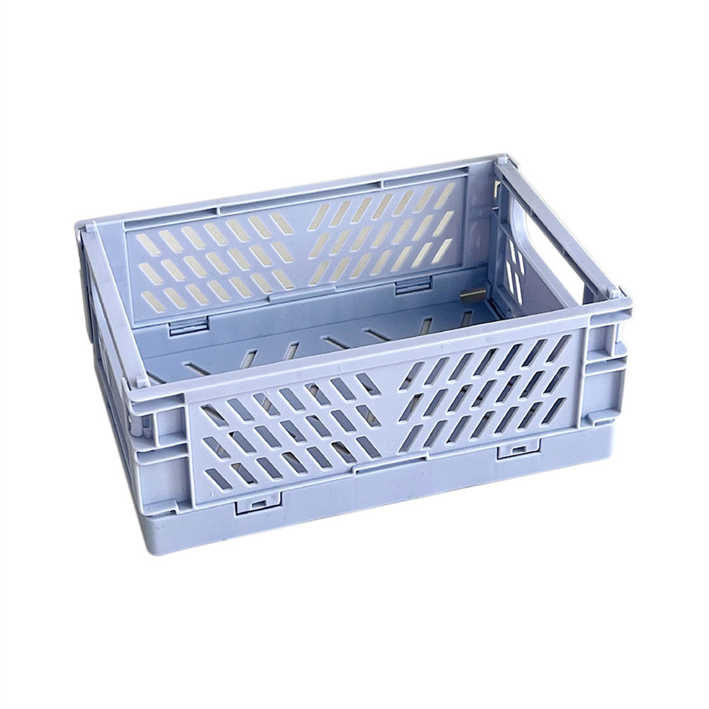Cesta de Almacenamiento Plegable de Plástico para Escritorio y Juguetes
