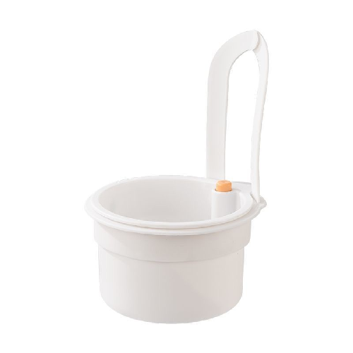 White Press-Type Sink Drain Basket: Kitchen Food Strainer & Fruit Filter