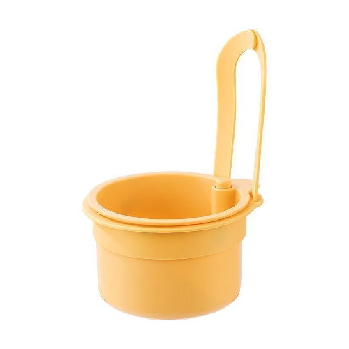 Yellow Press-Type Sink Drain Basket: Food Strainer & Kitchen Organizer