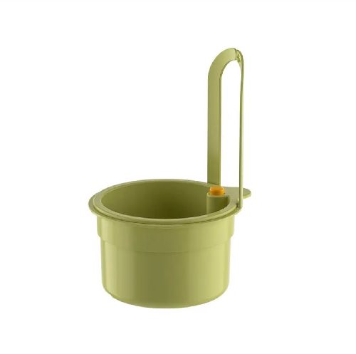Green Hanging Sink Drain Basket: Kitchen Food Strainer & Fruit Filter